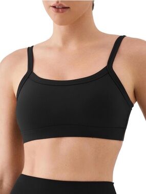 K-Swiss Black Light Support Moisture Wicking Soft Sports Bra - Medium - NWT